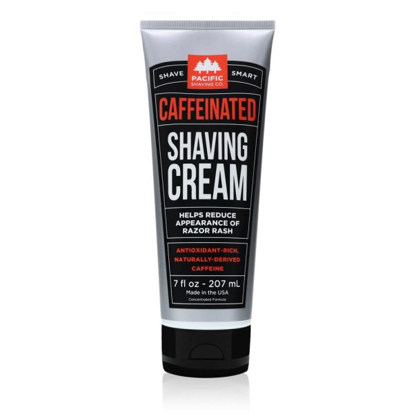 Pacific Shaving Company Caffeinated Shaving Cream - Helps Reduce Appearance of Redness