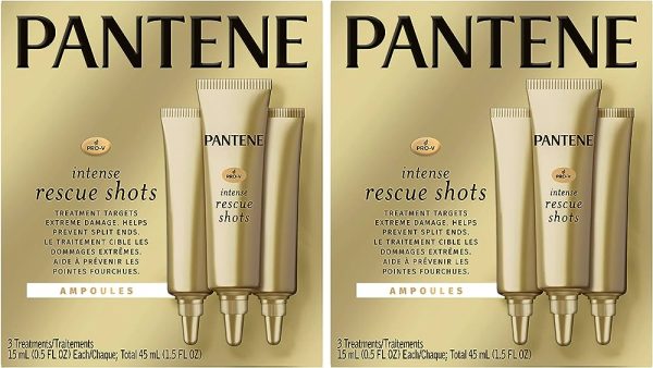 Pantene, Rescue Shots Hair Ampoules Treatment, Intensive Repair of Damaged Hair