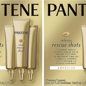 Pantene Rescue Shots Hair Ampoules Treatment, Pro-V Intensive Repair of Damaged