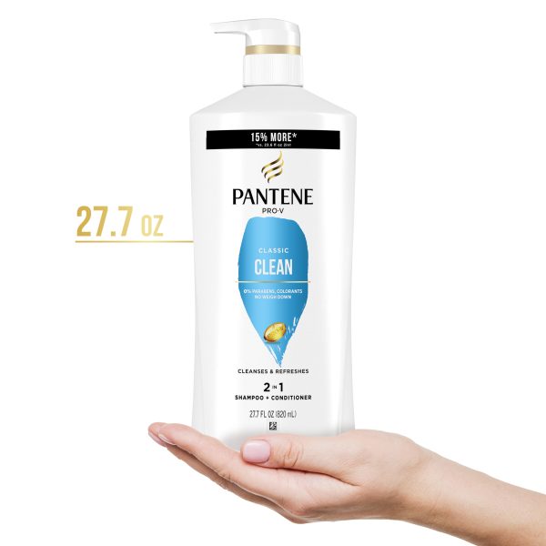 Pantene, Shampoo and Conditioner 2 in 1, Pro-V Classic Clean