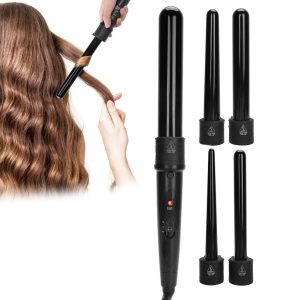 PARWIN PRO 5 in 1 Professional Curling Iron and Wand Set