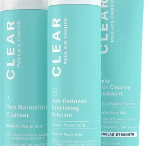 Paula's Choice CLEAR Regular Strength Acne Travel Kit, 2% Salicylic Acid &