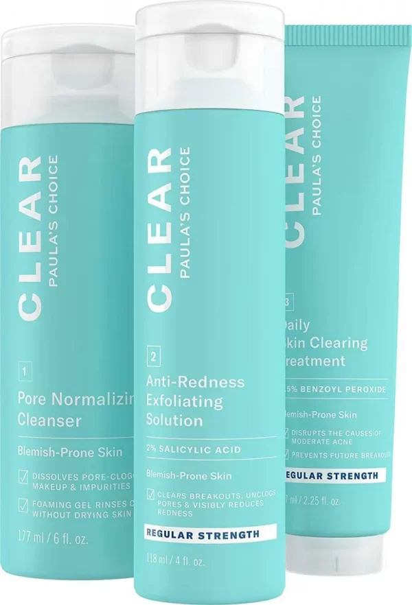Paula's Choice CLEAR Regular Strength Acne Travel Kit, 2% Salicylic Acid &