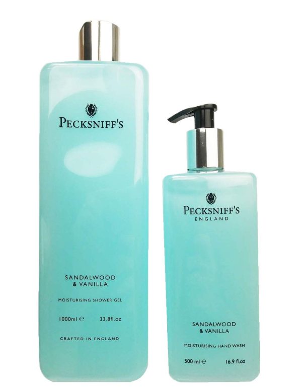 Pecksniffs Luxury Body Wash, Sandalwood and Vanilla Vitamin Enriched Shower Gel