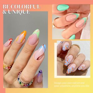 Perfect Summer 12PCS Painted Nail Gel Polish Soak Off Gel Liner Painting