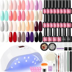 Perfect Summer Gel Nail Polish Starter Kit - 4 Colors Gel Polish Set