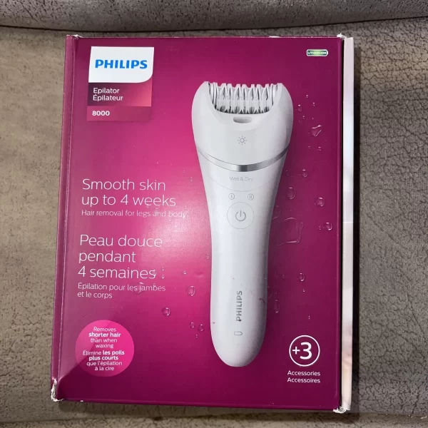 Philips Epilator Series 8000 with 3 Accessories