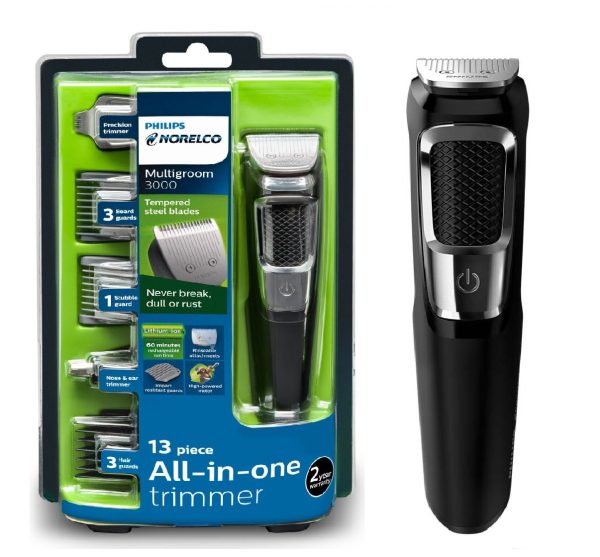 Philips Norelco Multigroom All-In-One Series 3000, 13 attachment trimmer