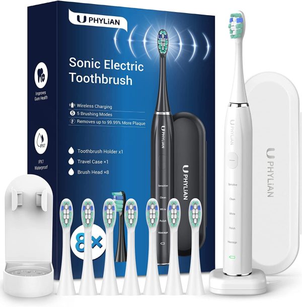 PHYLIAN Sonic Electric Toothbrush for Adults