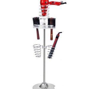Pibbs Dryer & Iron Holder w/ Accessory Tray on Stand