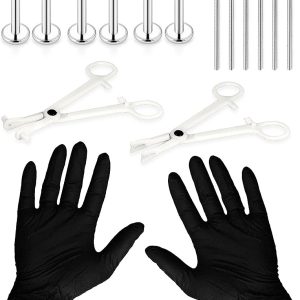 Piercing Needls Clamps Kit Stainless Steel