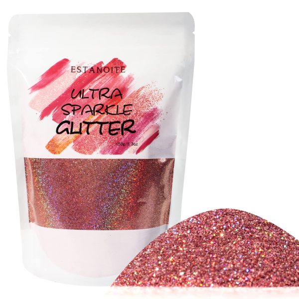 Pink Holographic Premium Glitter Multi Purpose Dust Powder
