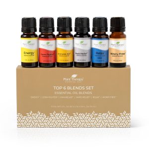 Plant Therapy Top 6 Organic Essential Oil Set