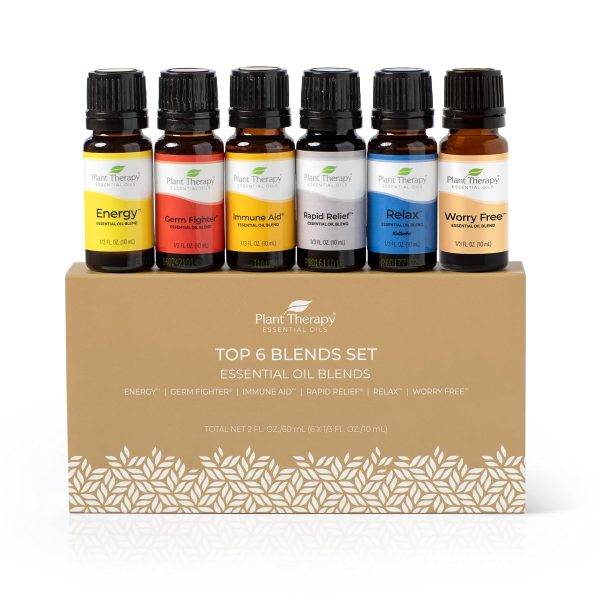 Plant Therapy Top 6 Organic Essential Oil Set