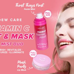 Plush Party Lip Mask Thirst Things First Water-Oil Mist