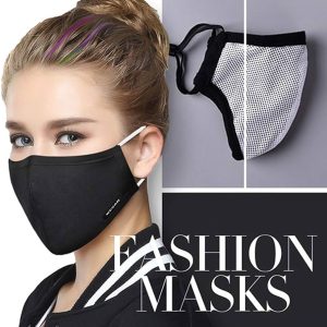 PM2.5 Black Adult Mouth Mask Anti Dust Activated Carbon Filter