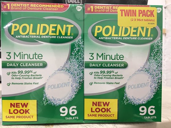 Polident 3-Minute Antibacterial Denture Cleanser