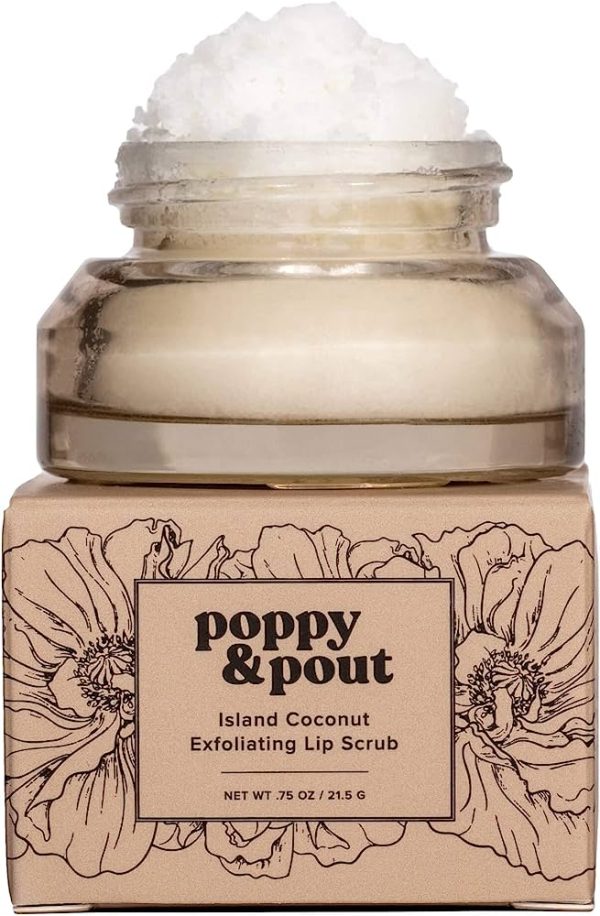 Poppy & Pout 100% Natural Lip Scrub
