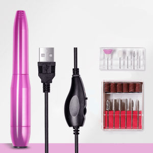 Portable Electric Acrylic Nail Drill File Buffer Machine Kit for Liquid Monomer Dip