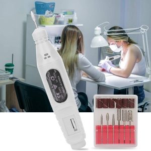 Portable Electric Nail File Set, goalBY USB Pen Shape Electric Nail Drill