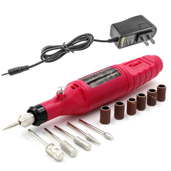 Portable mini Nail Drill, Acrylic Gel Remover Nail Tools, Nail Polishing Machine