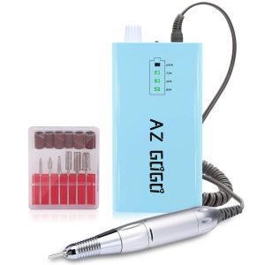 Portable Nail Drill Machine, AZ GOGO Professional Rechargeable Electric Efile
