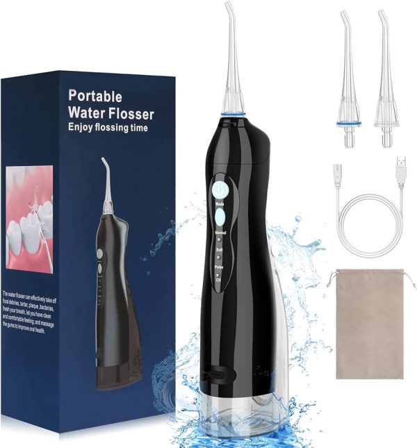Portable Oral Irrigator Water Flossers with 3 Mode and 4 Tips
