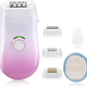 Electric Ladies Shaver: Painless 2-in-1 Hair Removal for Women - Cordless Wet and Dry Epilator with Precision Trimming