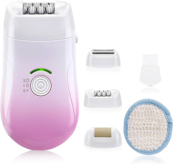 Electric Ladies Shaver: Painless 2-in-1 Hair Removal for Women - Cordless Wet and Dry Epilator with Precision Trimming