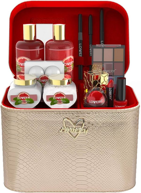 Pamper Yourself with the Ultimate 30-Piece Spa & Makeup Gift Set – Jasmine Scented