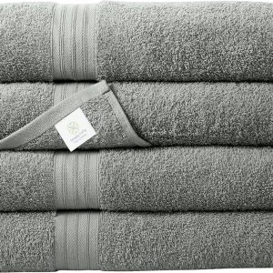 Premium Cotton 4-Piece Luxury Bath Towel Sets