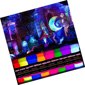 Premium Glow in The Dark Acrylic Paint Set by neon nights