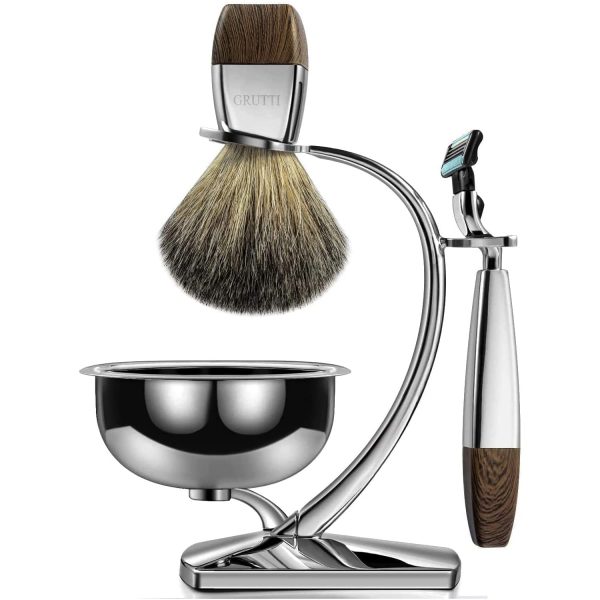 Premium Luxury Shaving Gift Set for Men, Gillette Mach 3 Compatible