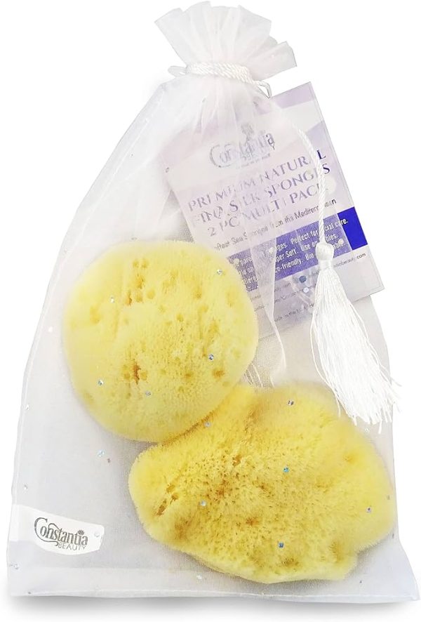 Premium Natural FINA Silk Sponges - Luxury soft on skin fine pored sea sponge