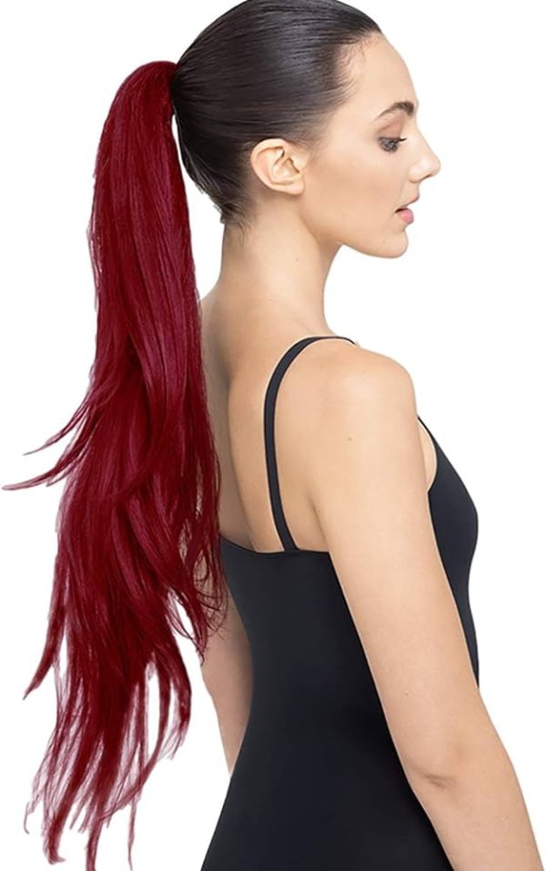 PRETTYPARTY Ruby Long Layered Pony Tail on Band Hair Extension Accessory