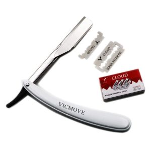 Professional Barber Straight Edge Razor Safety with 100-Pack Derby Blades