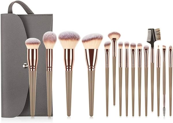 Professional Beauty Brushes Sets with Luxury Makeup Bag
