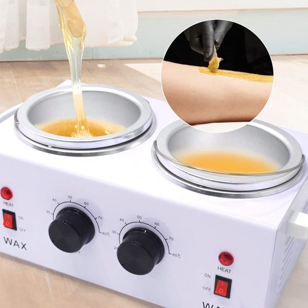 Professional Dual Waxing Pot with 4 Pack