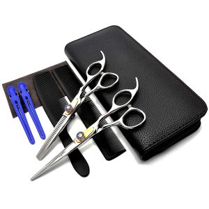 Professional Hair Cutting Scissors Set 8 PCS Hair Cutting Scissors