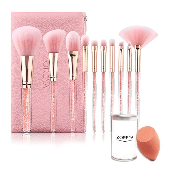 Professional Makeup Brush Set - 10PCS Make Up Cosmetics Brushes