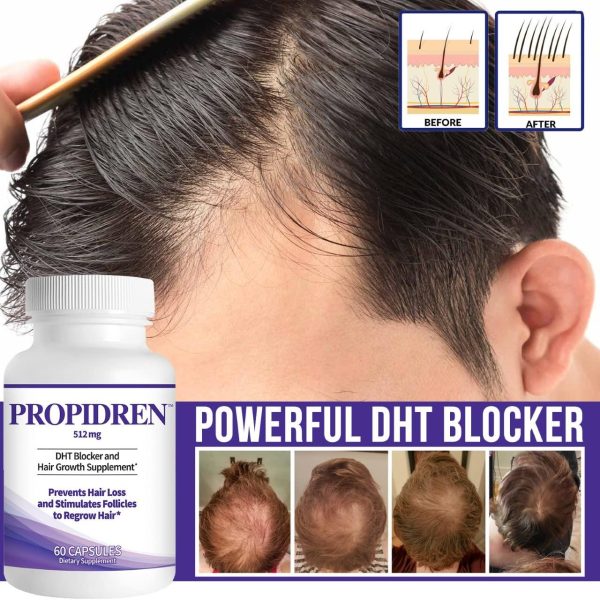 Propidren by HairGenics - Hair Growth Supplement with Saw Palmetto &