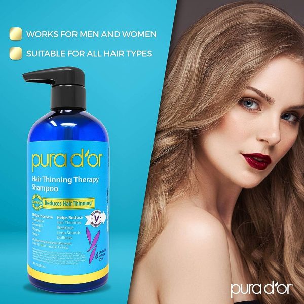 PURA D'OR Hair Thinning Therapy 3-piece Set, Shampoo