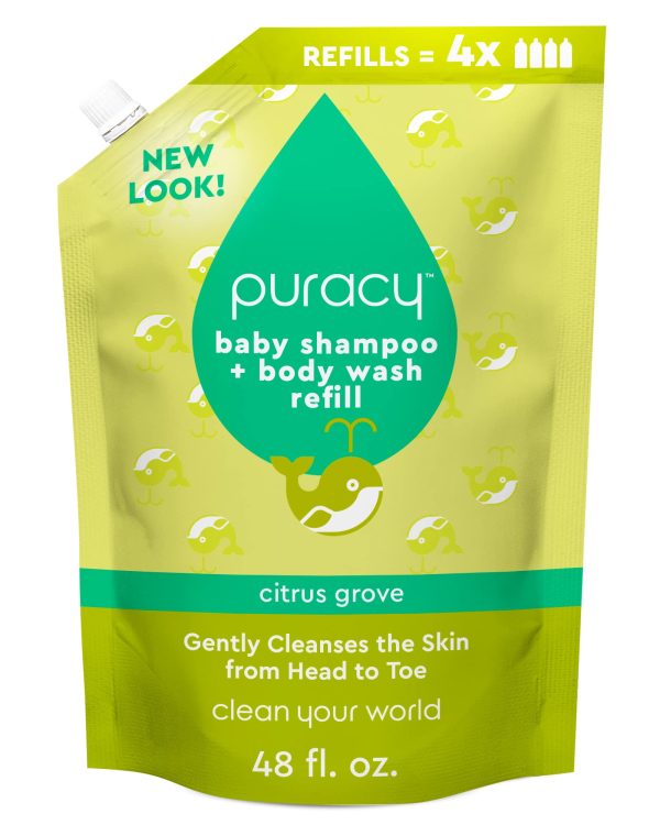 Puracy Organic Hair & Skin Care Set, Natural Body Wash