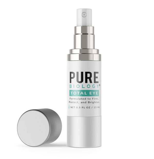 Pure Biology Premium Total Eye Cream Serum - Anti Aging Vitamin C, E