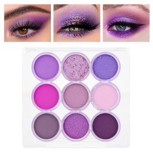 Purple Eyeshadow Palette Makeup Matte and Glitter