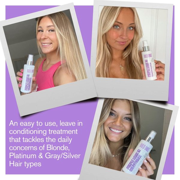 Purple Leave in Conditioner for dry & damaged Blonde