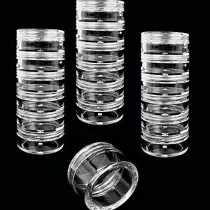 (Quantity: 1000 Pieces) Beauticom 5G/5ML Round Clear Jars