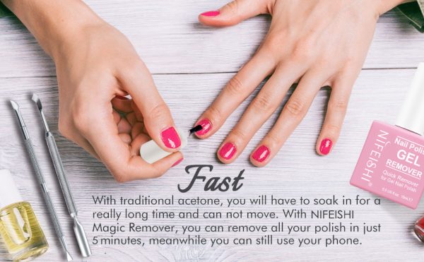 Reazeal Magic Nail Polish Remover Removes Soak-Off Gel Nail Polish