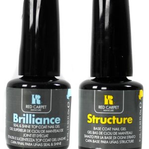 Red Carpet Manicure Gel Nail Polish Brilliance Top and Structure Base