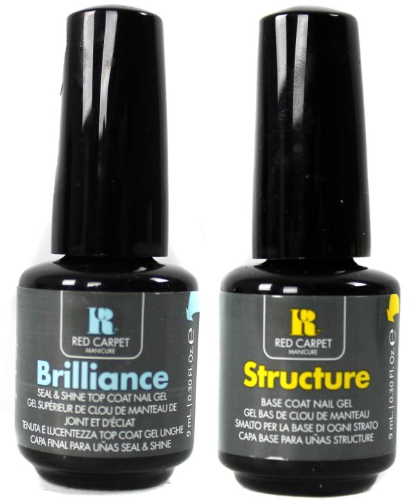 Red Carpet Manicure Gel Nail Polish Brilliance Top and Structure Base